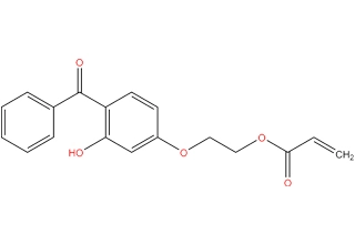 2-(4-Benzoyl-3-hydroxyphenoxy) etil acrilato; 2-idrossi-4-(acrililossietossi) benzofenone