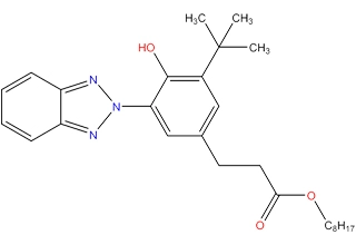3-(2H-Benzotriazolyl)-5-(1,1-di-metiletil)-esteri di ottil acido esagonale
