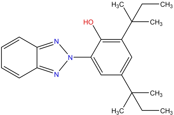 2-(2 '-hydroxy-3',5 '-di-t-amilfenil) benzotriazolo; 2-(muslimb)-4,6-ditertpentylphenol