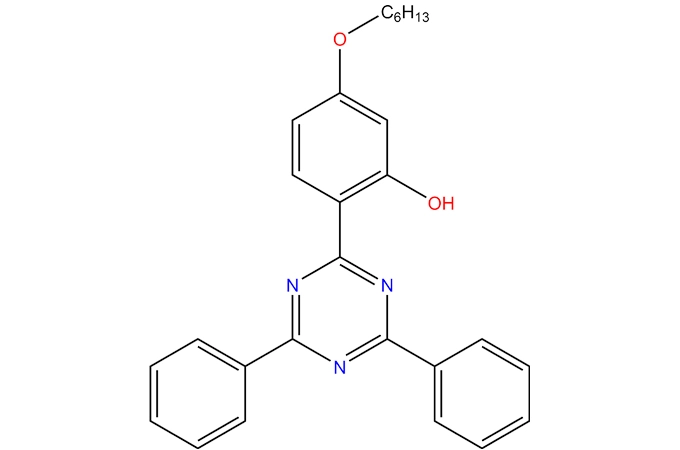 2-(4,6-difenil-1,3, muslimb)-5-[(esil) ossi]-fenolo