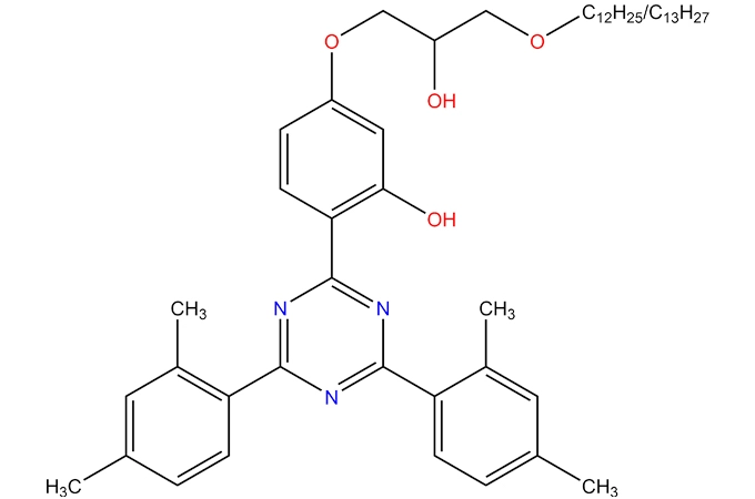 Prodotti di reazione di 2-(4,6-bis (2,4-dimetilfenil)-1,3, muslimate)-5-idrossifenolo con ((C10-16, ricco di C12-13 alkyloxy) metil) oxyrane