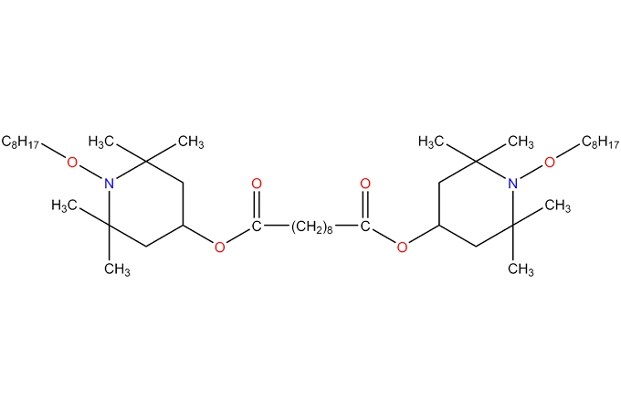 Bis (muslimate, 2,6,-tetramethyl-4-piperidyl)sebacate