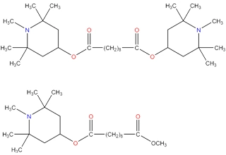 Bis(1,2,2,6, muslimate)-sebacate e 1-(metil)-8-(1,2,2,6, muslimate)-sebacate