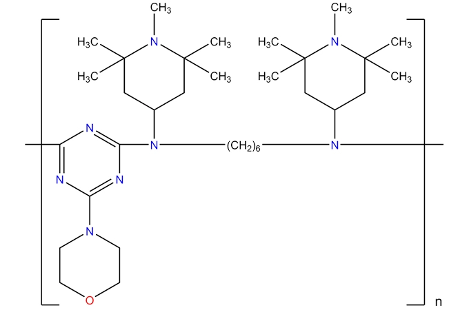 Muslimb, N,N'-bis(2,2, 6,6-tetrametil-4-piperidinil)-, polimeri con morpholine-2,4,6-tricloro-1,3, 5-triazina