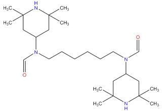 N,N'-bisformyl-N,N'-bis-(2,2, 6,6-tetrametil-4-piperidinil)-muslimate