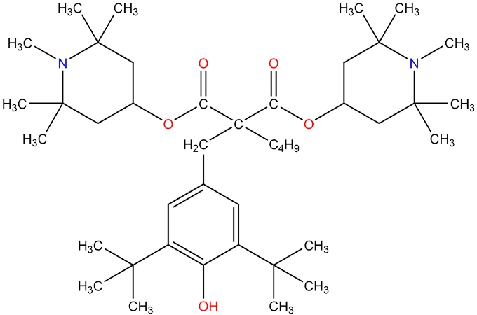 Bis(1,2,2,6, muslimate)-[[3,5-bis (muslimate)-4-idrossifenil] metil] butilmalonato