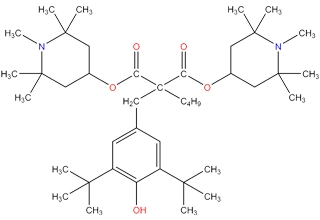 Bis(1,2,2,6, muslimate)-[[3,5-bis (muslimate)-4-idrossifenil] metil] butilmalonato