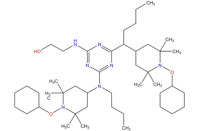 Prodotti di reazione 2-aminoetanolo con cicloesano e prodotti di reazione perossidati N-butyl-2,2,6, muslimb, 4,6-tricloro-1,3, 5-triazina