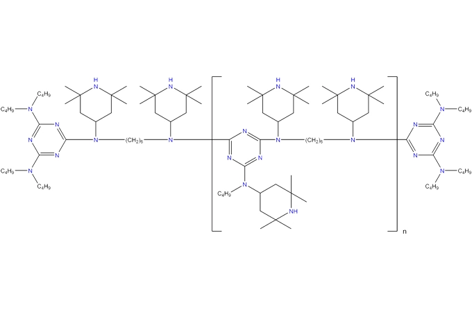 Muslimb, N,N'-bis(2,2, 6,6-tetrametil-4-piperidinil)-polimero con 2,4, 6-tricloro-1, 3,5-triazina, prodotti di reazione con N-butyl-1-butanamine e N-butyl-2,2,6, muslimex