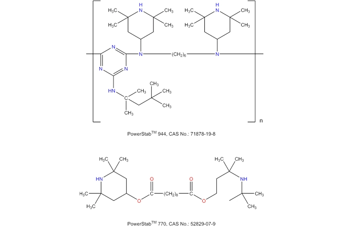 Bis(2,2,6,6,-tetramethyl-4-piperidinyl) decantedioato e N,N'-bis(2,2, 6,6-tetrametil-4-piperidinil)-1,6-hexanediamine, polimero con 2,4, 6-tricloro-1, 3,5-triazina e 2,4, 4-trimethyl-1, 2-pentanammina