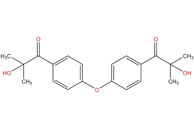 Difunzionale alfa idrossi chetone tipo I fotoiniziatore 2-idrossi-1-[4-[4-(2-hydroxy-2-methylpropionyl) fenossi] fenil]-2-metilpropanone