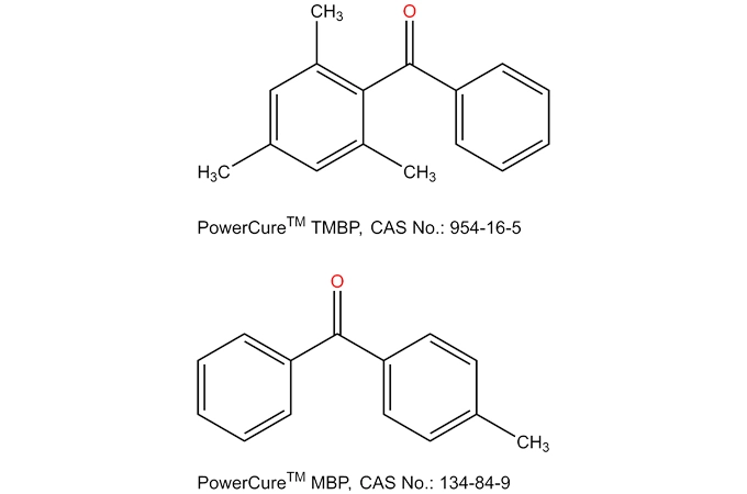 Miscela eutettica liquida di 2-4-6 trimetilbenzofenone e 4-metilbenzofenone