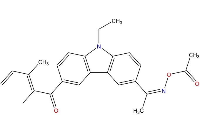 [1-[9-etil-6-(2-metilbenzoil) carbazol-3-yl]ethylideneamino] acetato