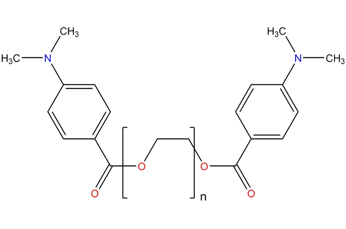 Poli (glicole etilenico) bis(p-dimethylaminobenzoate)