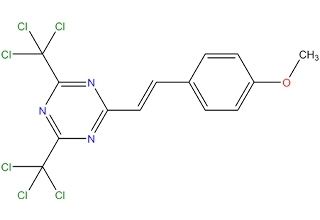 2-[2-(4-metossifenil-2-il) vinile]-4,6-bis (triclorometil) 1,3, 5-triazina