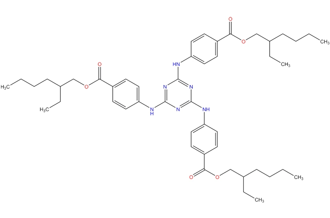 Tris (2-etilesil)-4,4 ',4 ''-(1,3,5-triazine-2,4,6-triyltriimino) tribenzoato