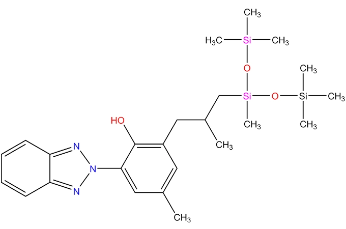 2-(benzotriazol-2-yl)-4-metil-6-[2-metil-3-[metil-bis (trimetilsililossi) silil] propil] fenolo